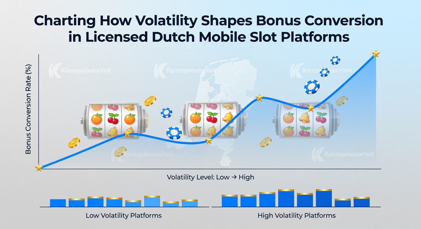 Grafiek die volatiliteitspatronen toont in mobiele slotplatforms