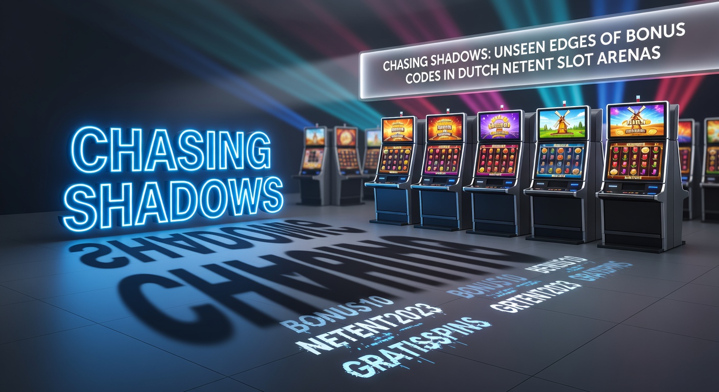 Afbeelding van een duistere slotmachine met gloeiende bonuscodes op een Nederlands casino-scherm, symboliserend verborgen aspecten van promoties