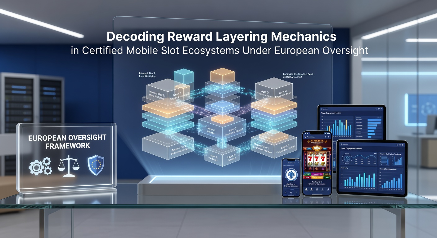Mobiele slot applicatie met gelaagde beloningsweergave en certificeringsmarkeringen