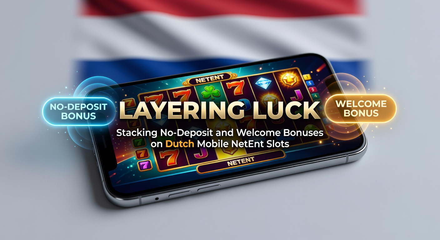 Mobiele NetEnt slots met gestapelde bonussen op een smartphone-scherm, inclusief no-deposit free spins en welkomstpakketten