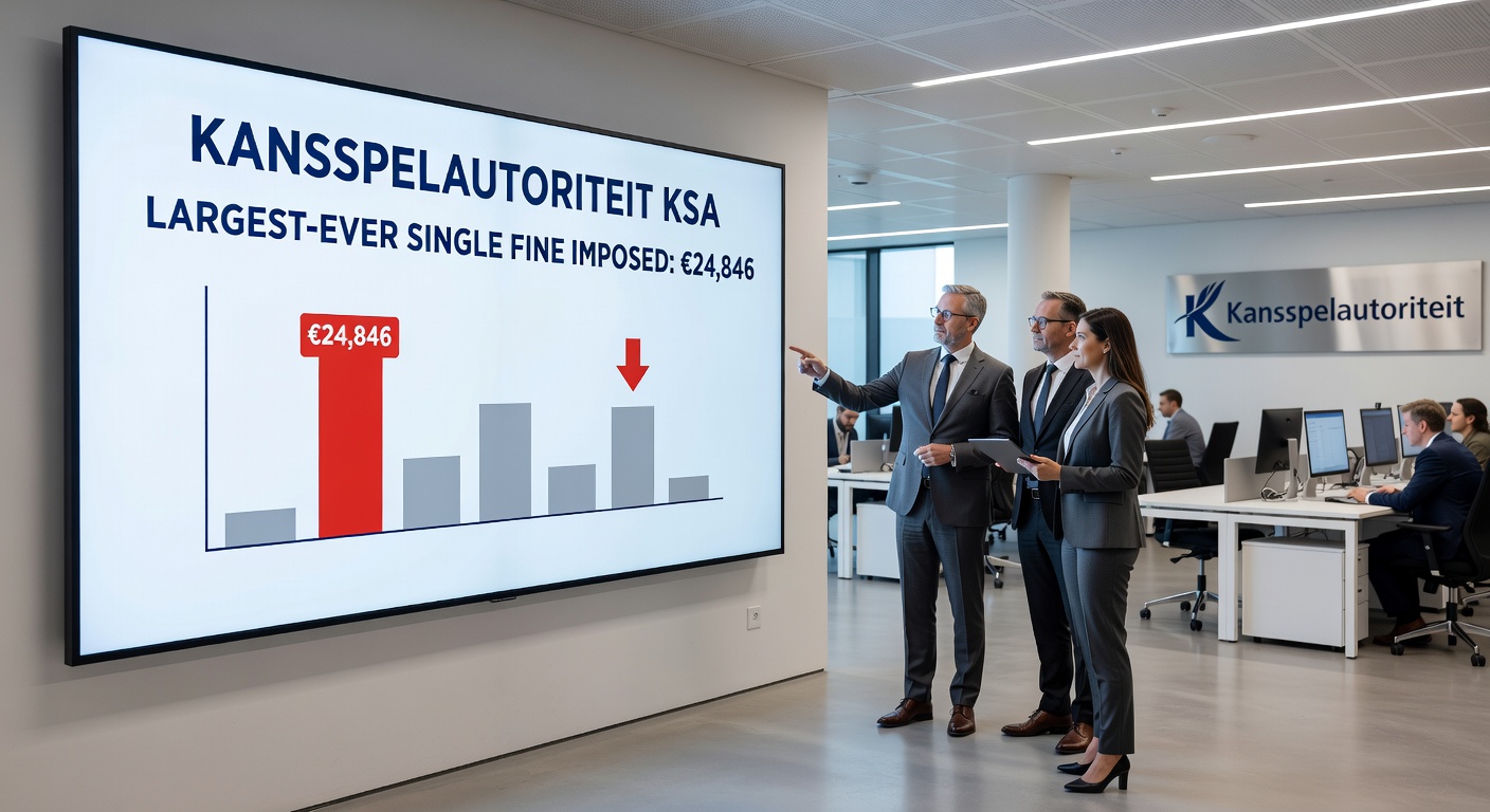Grafiek met stijgende boetes van KSA door de jaren heen, met piek bij 24 miljoen in 2026, illustrerend de escalerende aanpak
