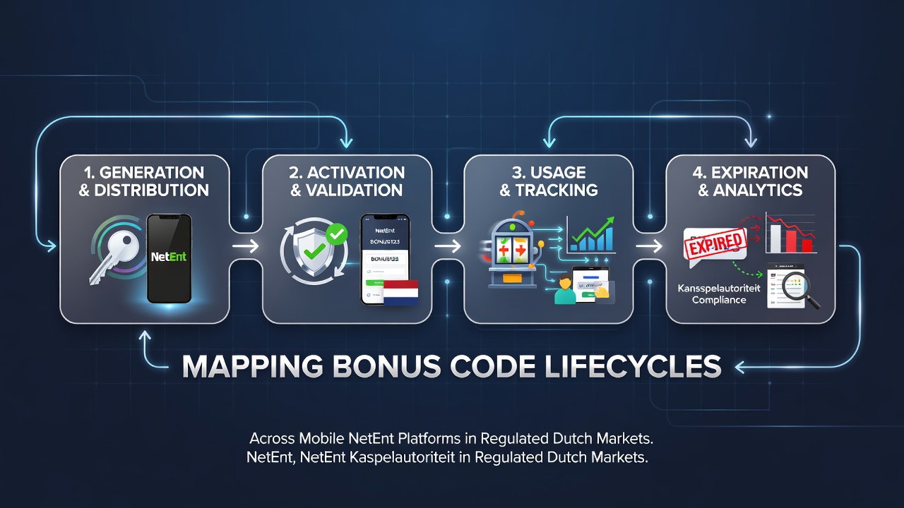 Overzicht van bonuscode levenscycli op mobiele NetEnt platforms in Nederland
