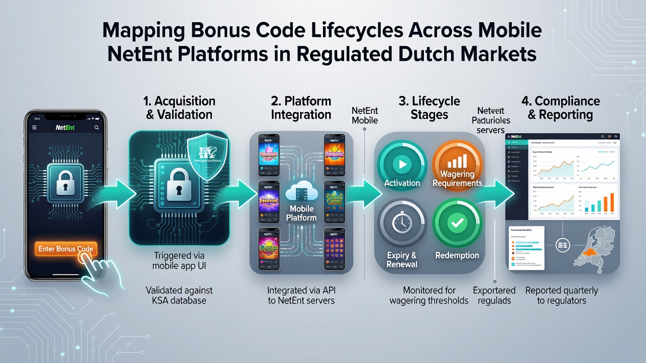 Mobiele interface met NetEnt slots en actieve bonuscodes