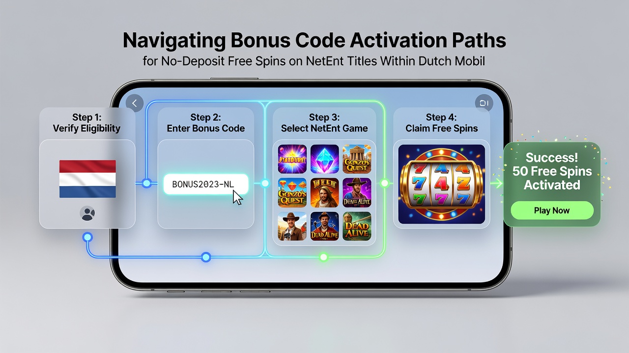 Detail van bonus code invoer op een Nederlandse mobiele casino app met NetEnt games